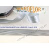 Nastro Doppio Raso Argento 25mm x 50 metri