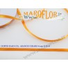 Nastro Doppio Raso Arancione Chiaro 6mm x 50 metri