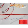 Nastro Doppio Raso Rosso 6mm x 50 metri