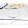 Nastro Doppio Raso Argento 6mm x 50 metri