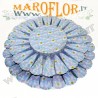 Torta Azzurra per Bomboniere con 44 Astucci Fette Spicchi OFFERTA ULTIMA DISPONIBILE STOCK