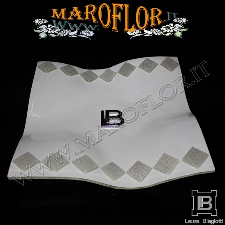 Bomboniera Matrimonio Vassoio 22cm Fabia FB013 Nozze d argento Anniversari