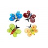 Farfalla con calamita in vetro tipo Murano 4 assortite