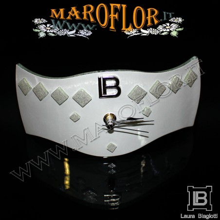 Bomboniera Matrimonio Orologio 19cm Fabia FB043 Anniversari Nozze D argento