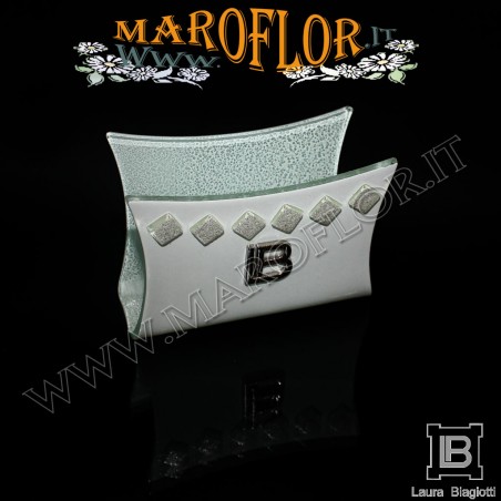 Bomboniera Matrimonio Portatovaglioli h7,5 Fabia FB072 Anniversari Nozze d argento