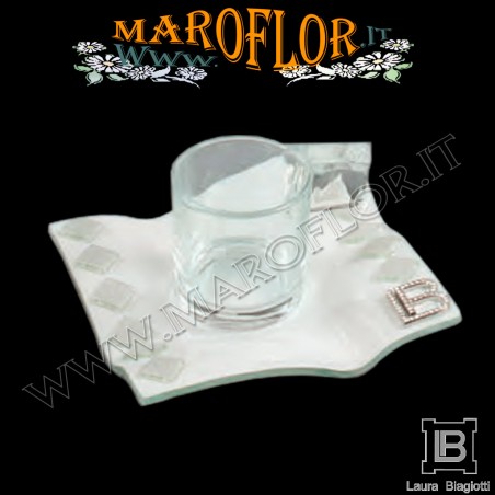 Bomboniera Matrimonio Solitario 13cm Fabia FB075 Anniversari Nozze d argento