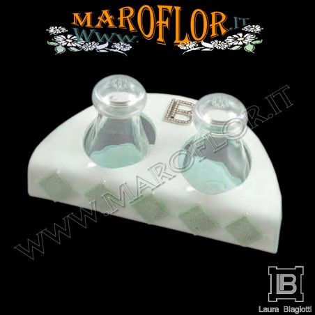 Bomboniera Matrimonio Sale e pepe 17,5cm Fabia FB080 Anniversari Nozze d argento