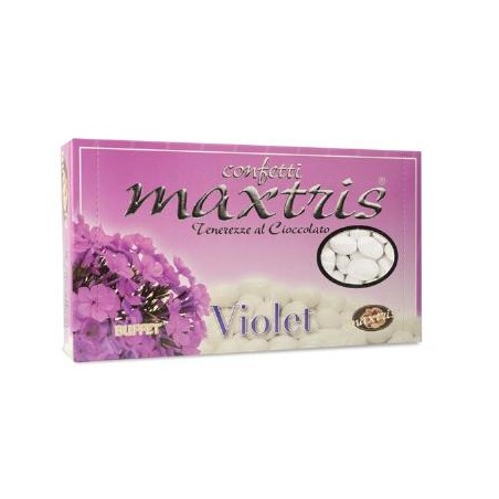 Confetti Maxtris con Mandorle ricoperta di Cioccolato Bianco alle Viole 1Kg