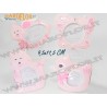 Bomboniere Portafoto Cornice 12cm Animali in Resina Rosa 4ass