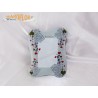 Bomboniera Via Veneto Stock Portafoto 21cm in Vetro decoro Fiori con Astuccio