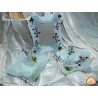 Bomboniera Via Veneto Stock Portafoto 21cm in Vetro decoro Fiori con Astuccio
