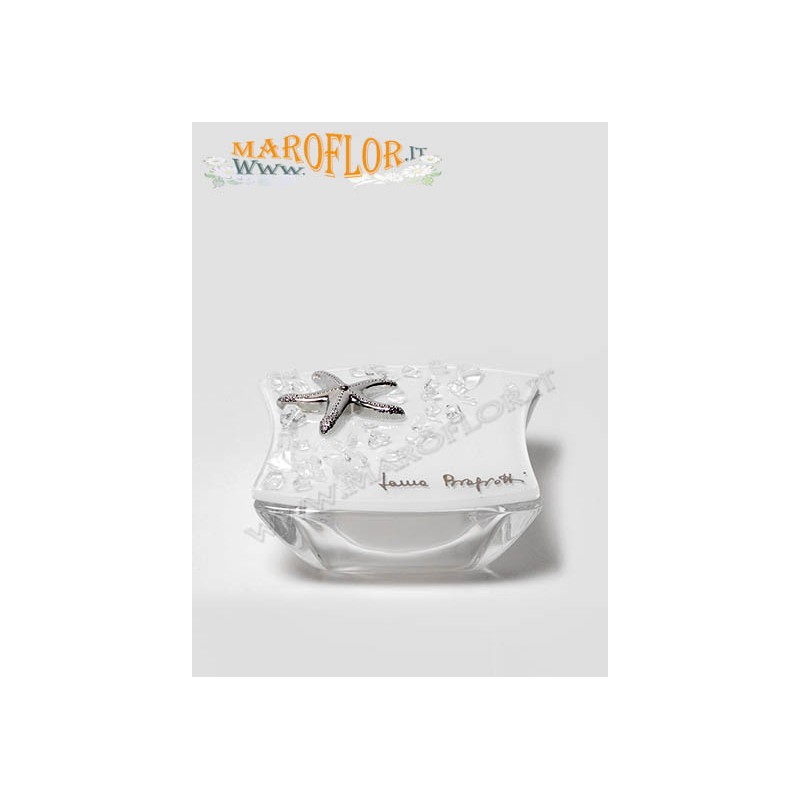 Bomboniera Laura Biagiotti Portagioie diam 9,5 cm Linea Ninfea