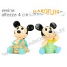 Bomboniere Babies Walt Disney Mickey Topolino 4cm in Resina Porcellanata Lucida