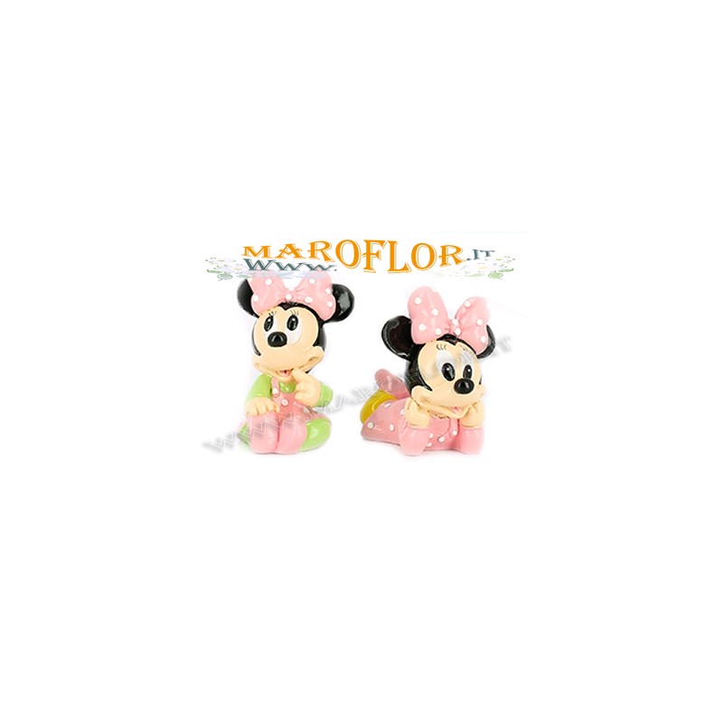 Bomboniere Babies Walt Disney Minnie Topolina 4cm in Resina Porcellanata Lucida